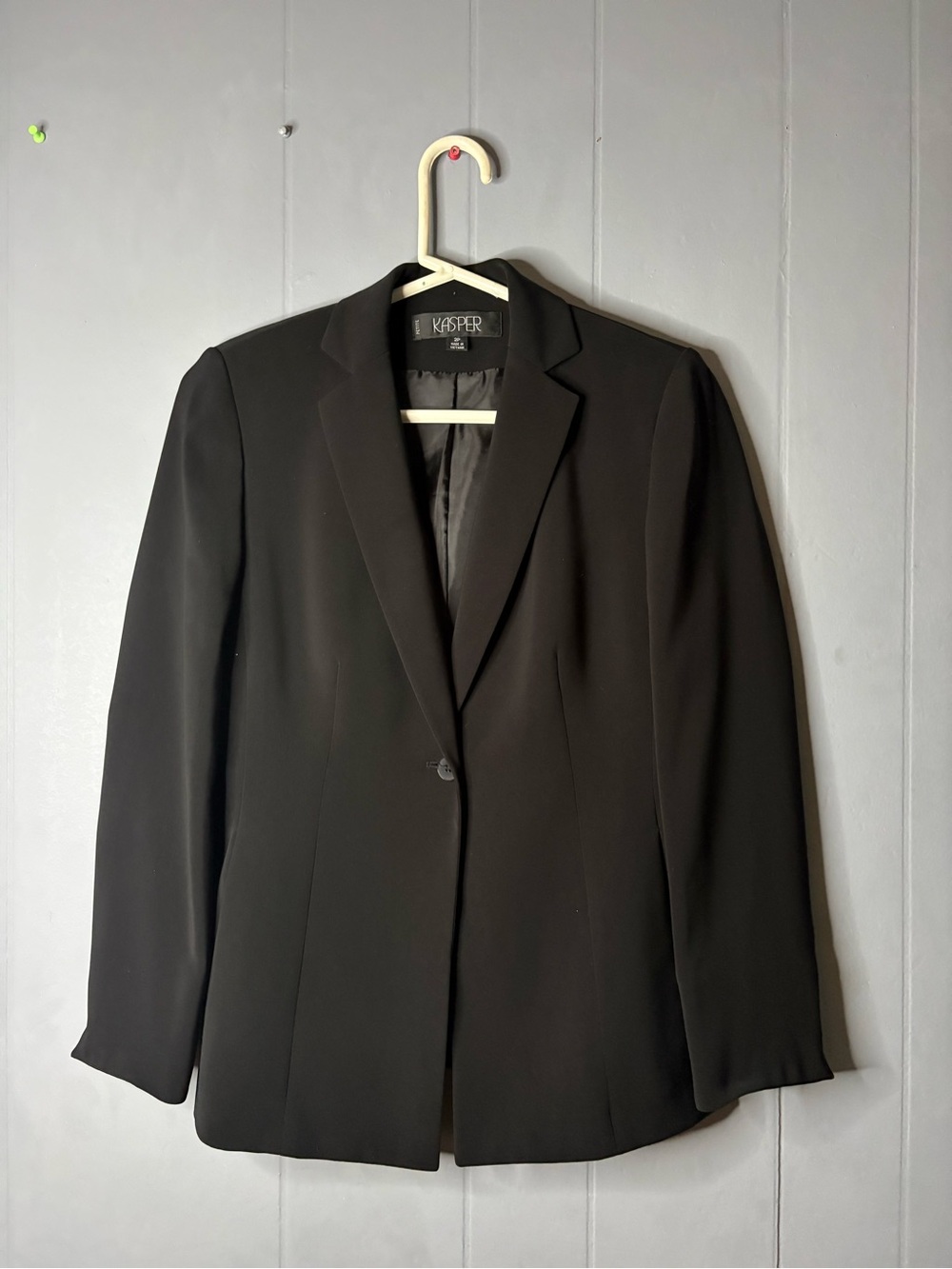 Kasper Black Single-Button Women's Blazer